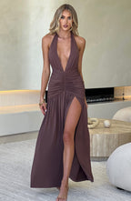 Isla Maxi Dress - Chocolate