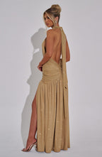 Isla Maxi Dress - Gold Sparkle
