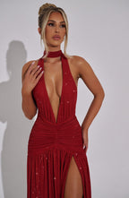 Isla Maxi Dress - Red Sparkle