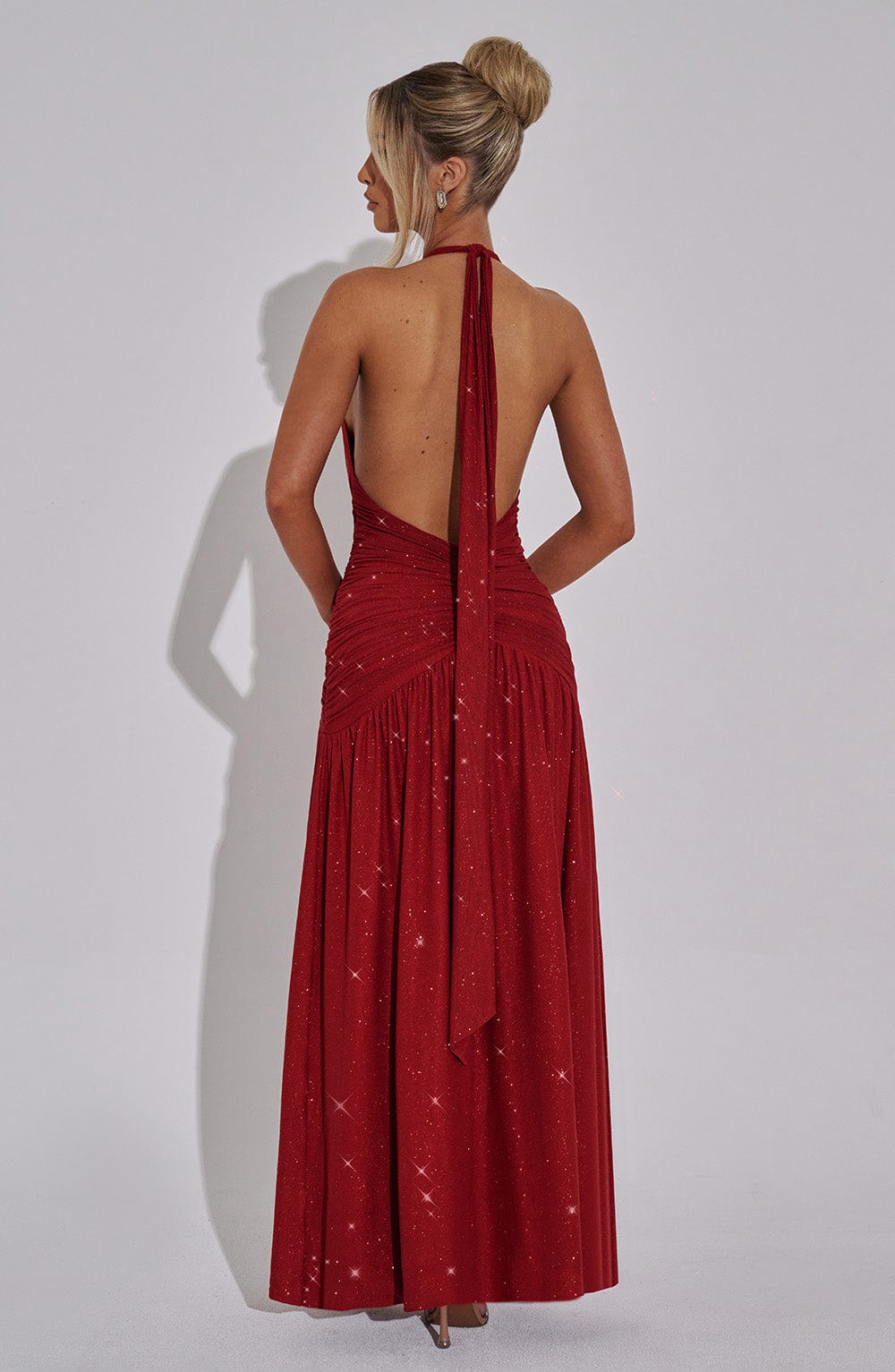 Isla Maxi Dress - Red Sparkle