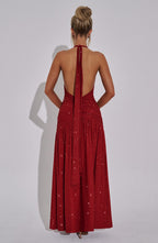 Isla Maxi Dress - Red Sparkle