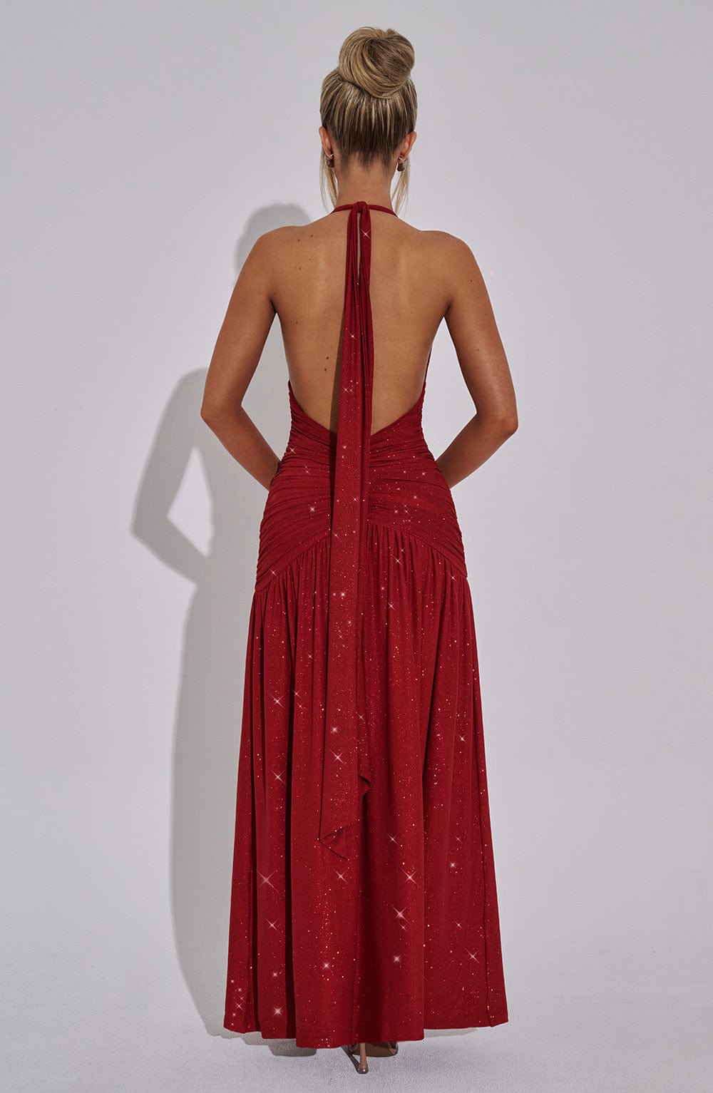 Isla Maxi Dress - Red Sparkle