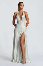 Isla Maxi Dress - Silver