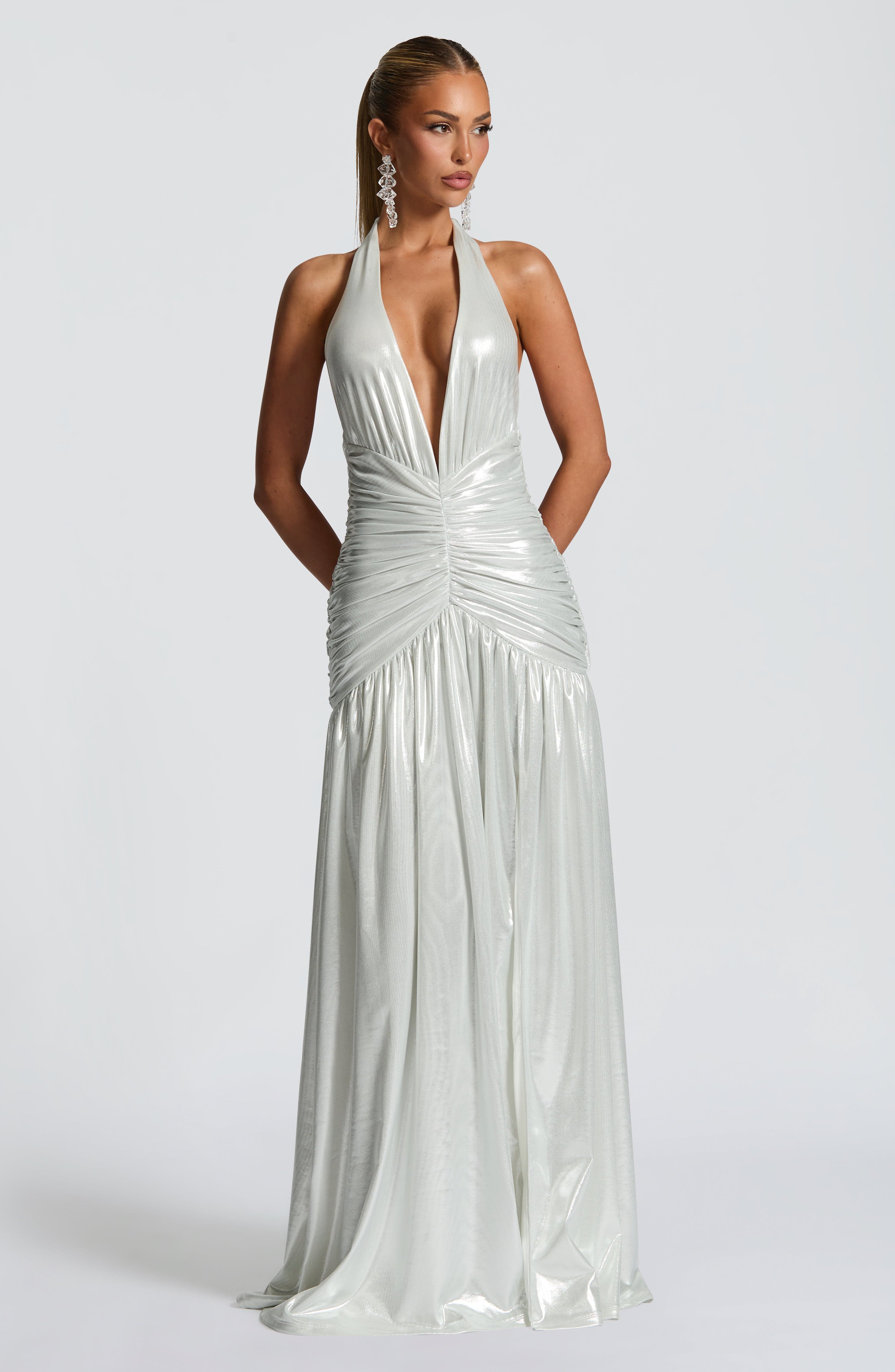 Isla Maxi Dress - Silver