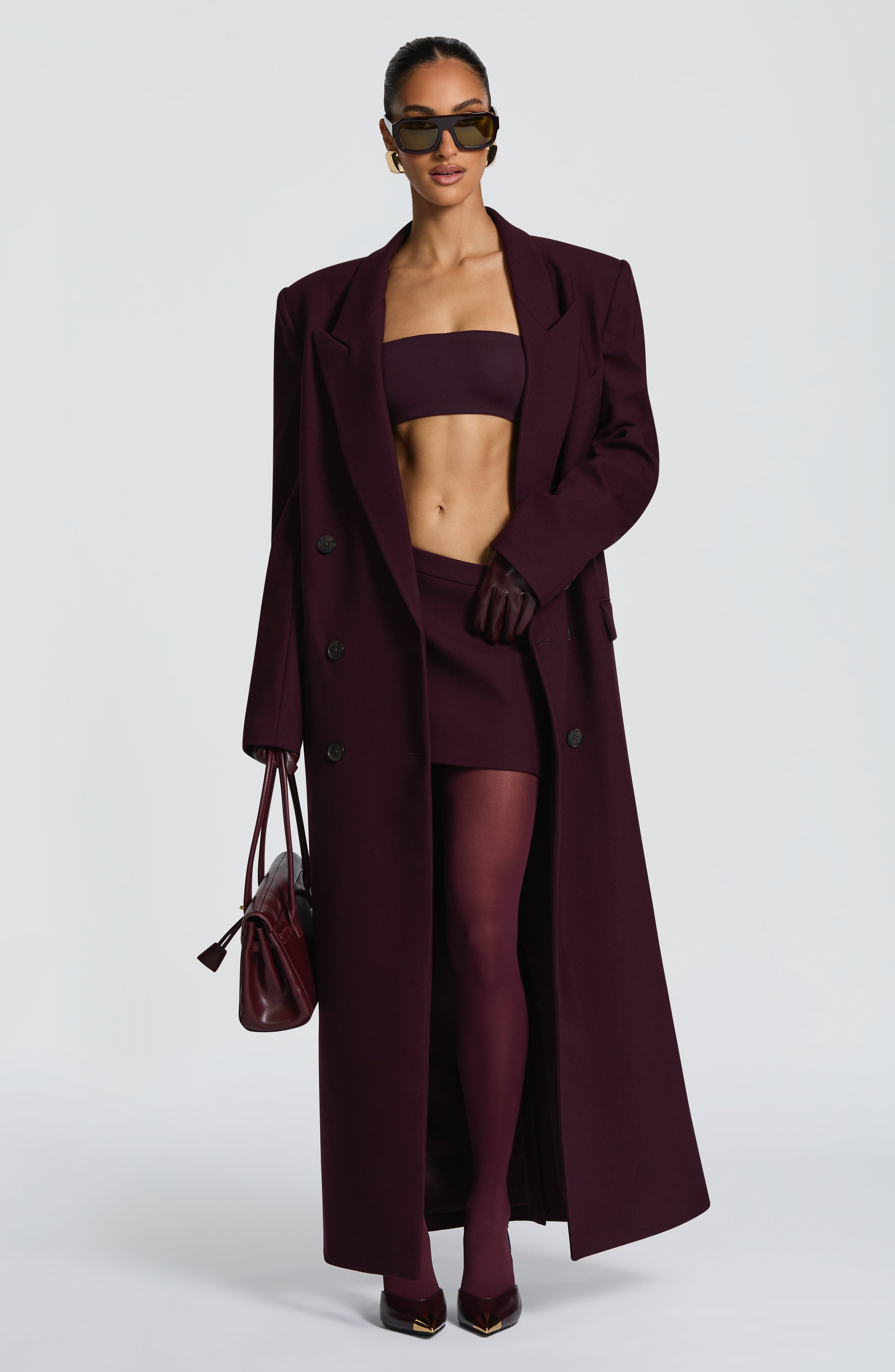 Amber Coat - Plum