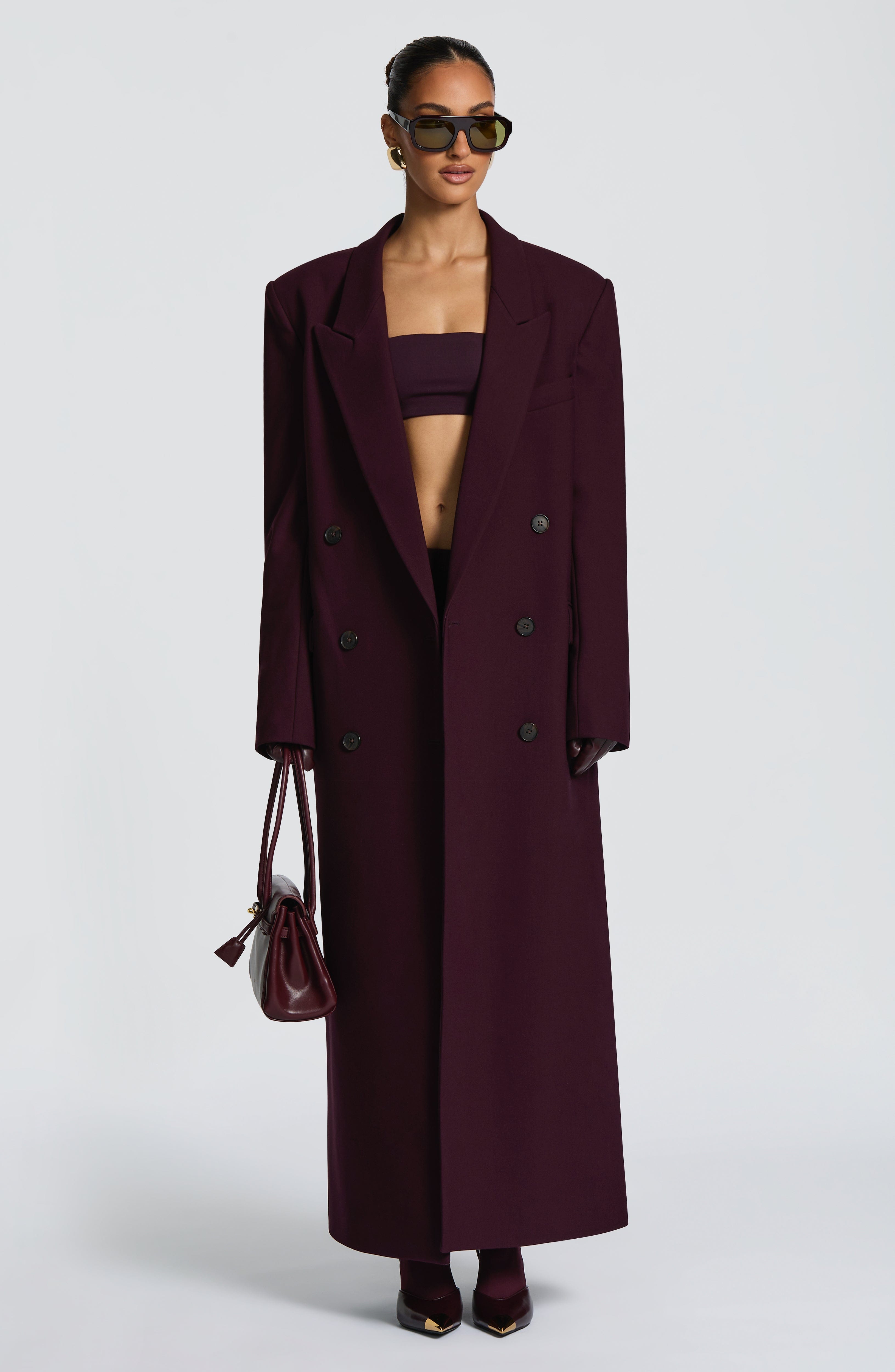 Amber Coat - Plum