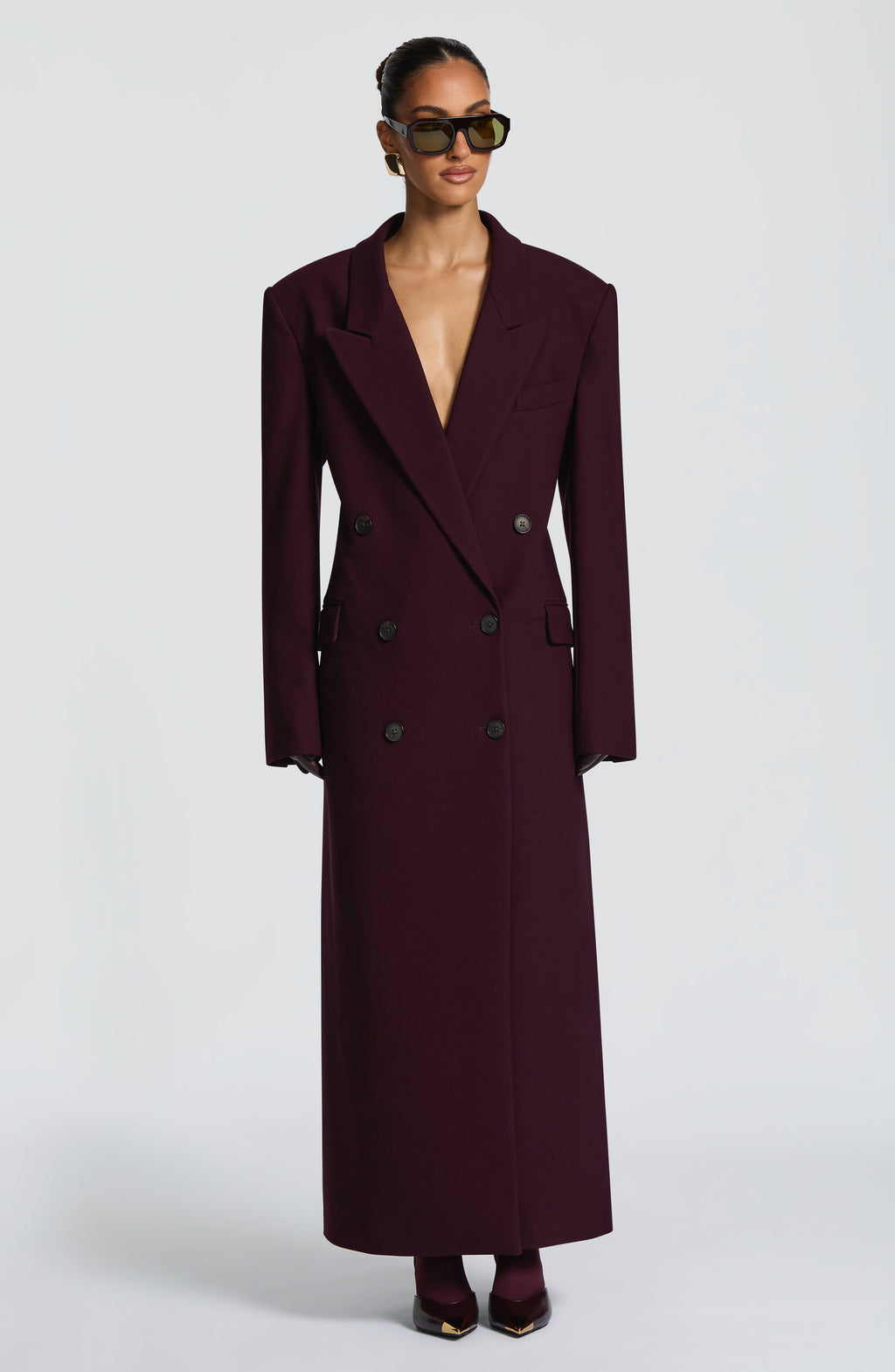Amber Coat - Plum