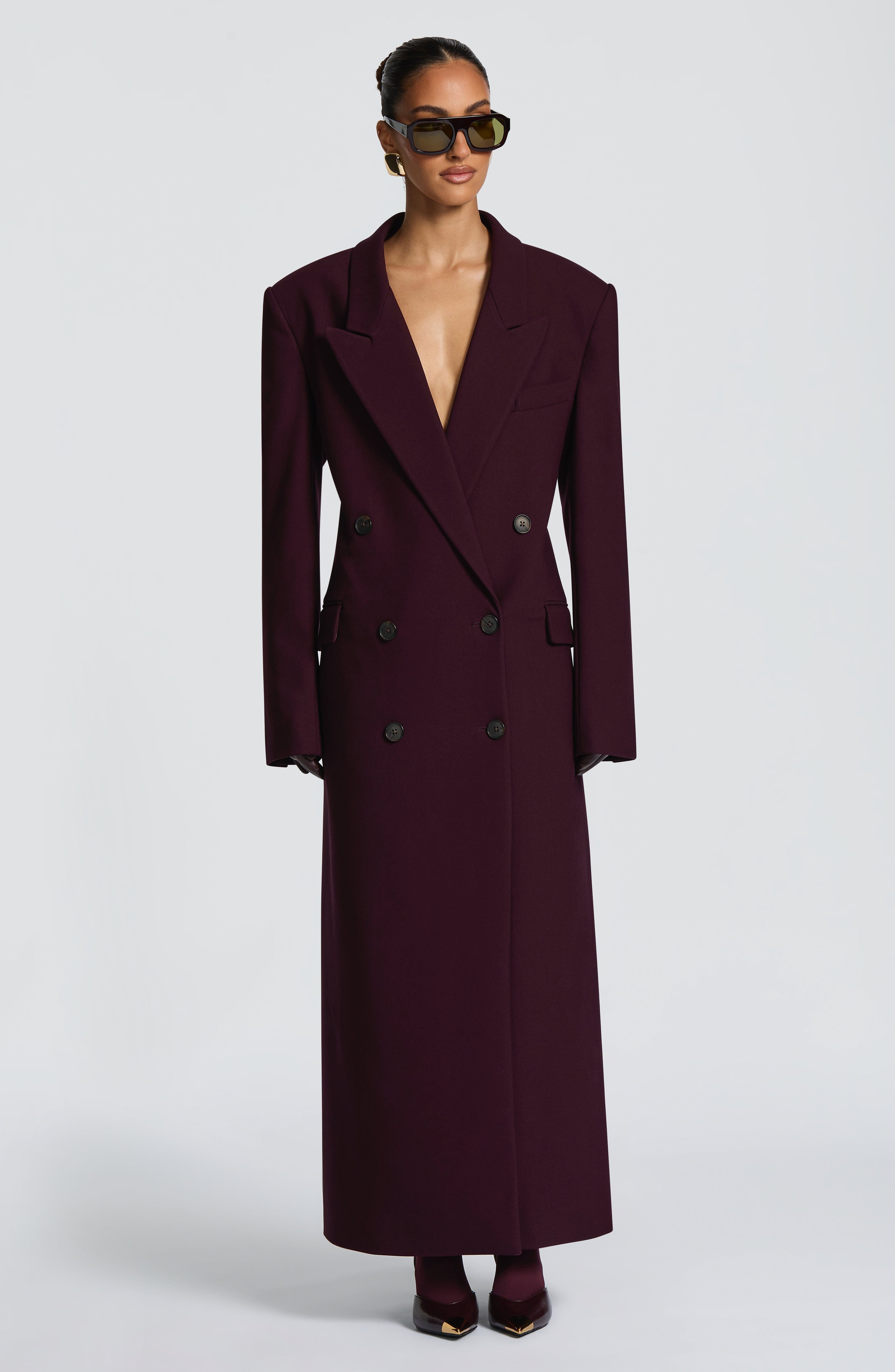 Amber Coat - Plum