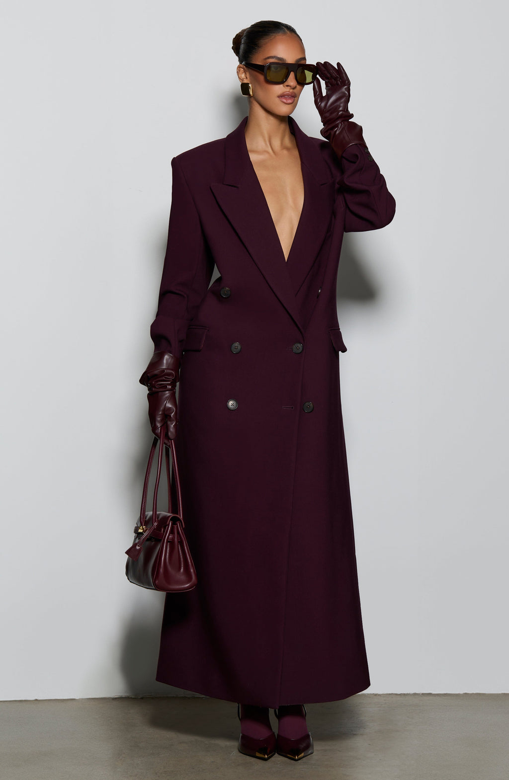 Amber Coat - Plum