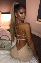 Chloe Maxi Dress - Gold Sparkle