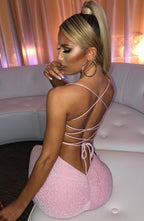 Chloe Maxi Dress - Pink Sparkle