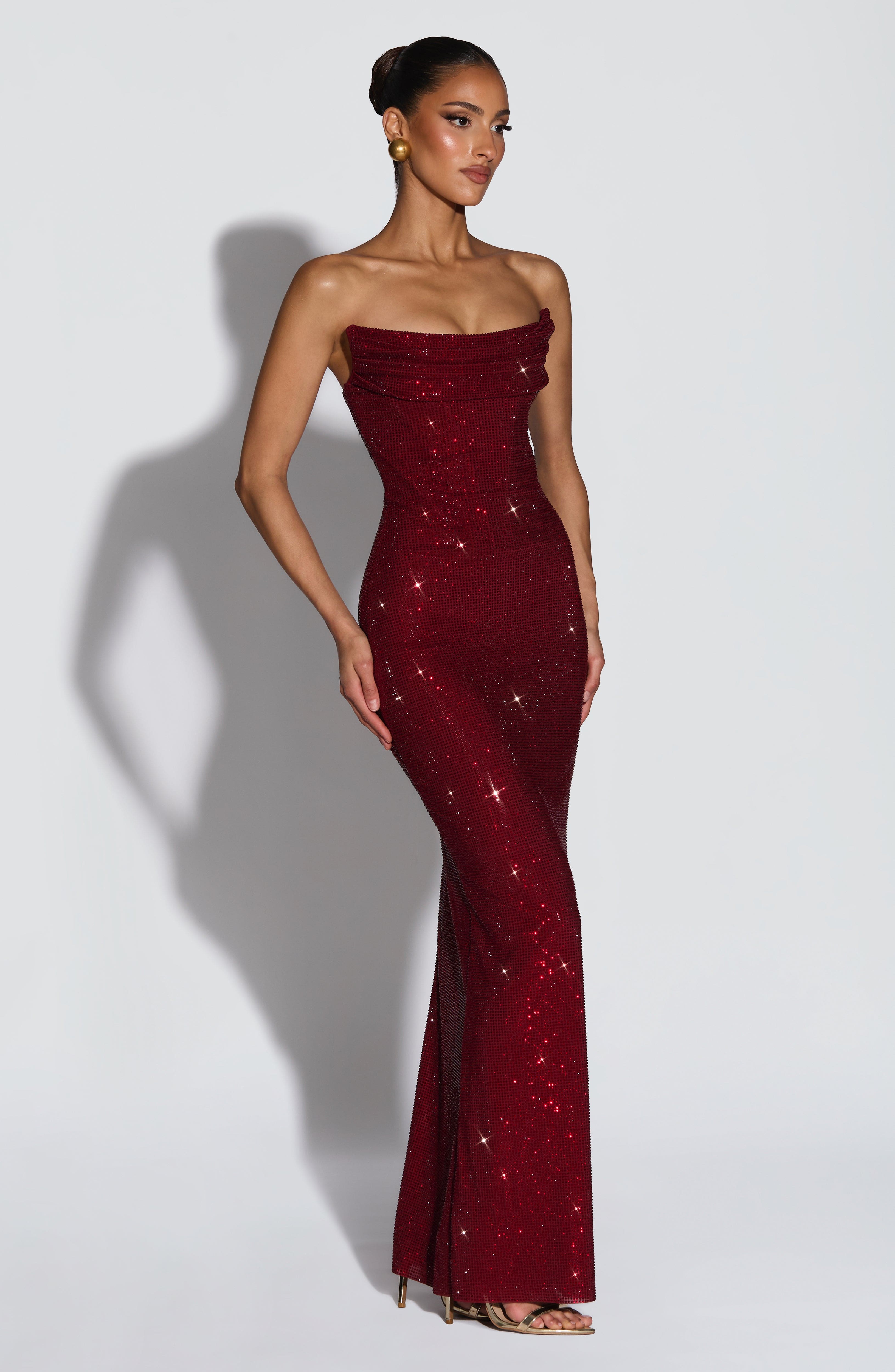 Angel Maxi Dress - Burgundy