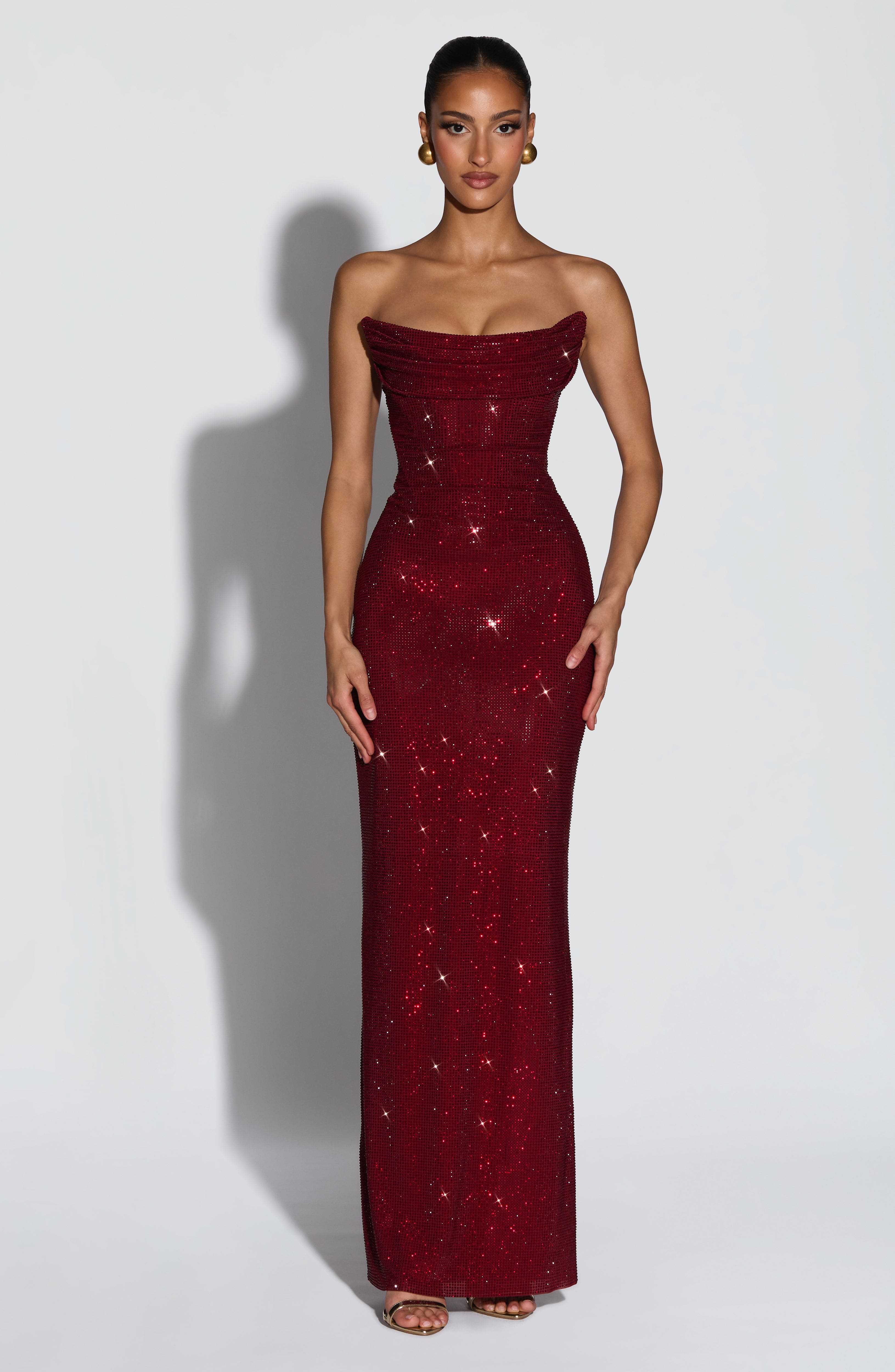 Angel Maxi Dress - Burgundy