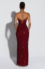 Angel Maxi Dress - Burgundy