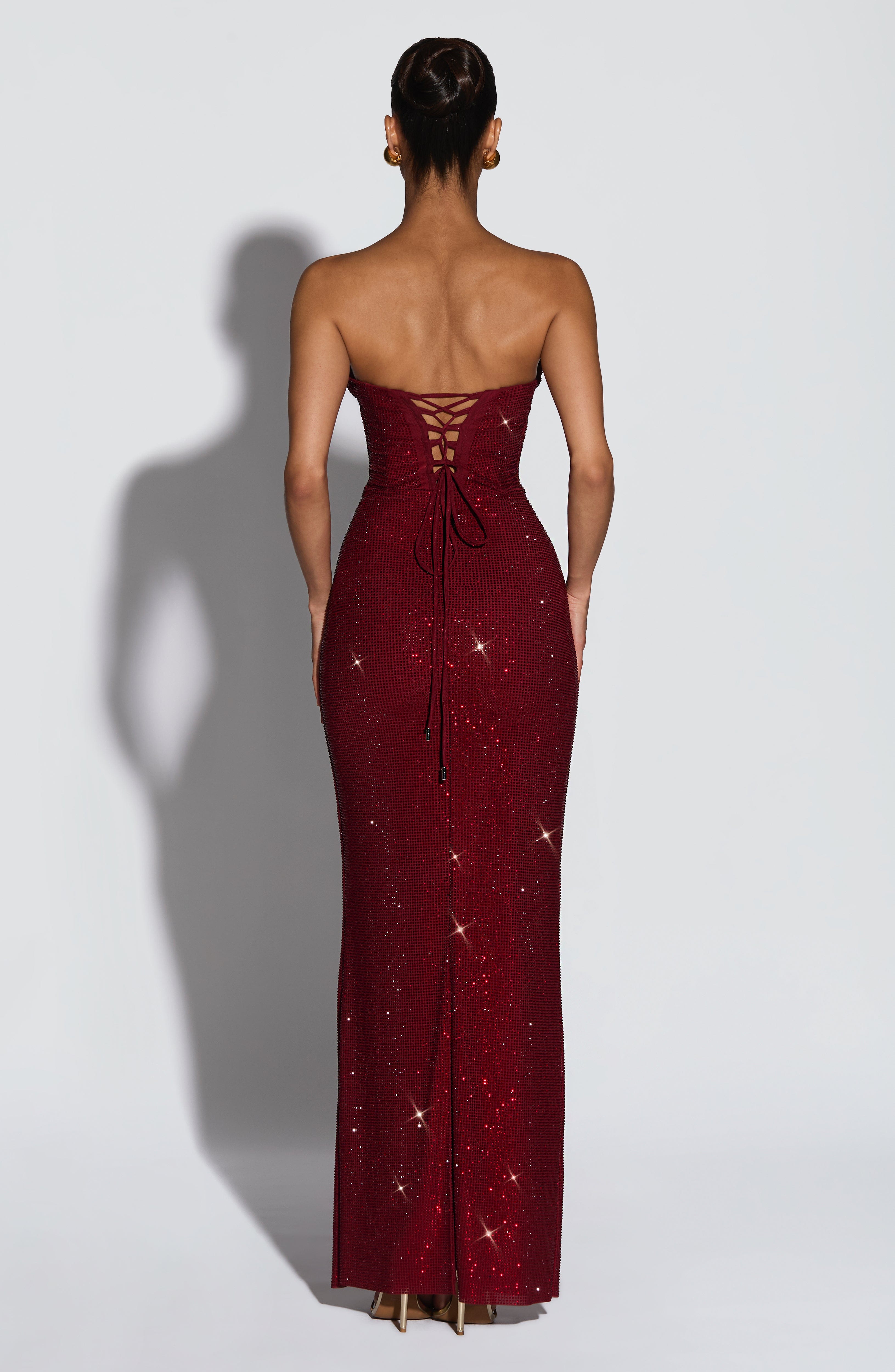 Angel Maxi Dress - Burgundy