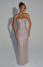 Angel Maxi Dress - Nude