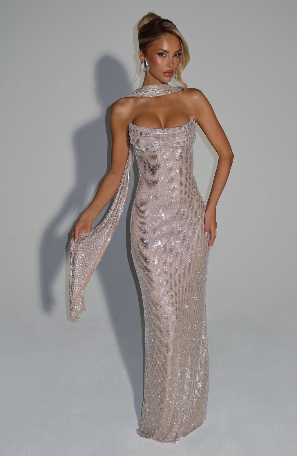 Angel Maxi Dress - Nude
