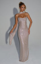 Angel Maxi Dress - Nude