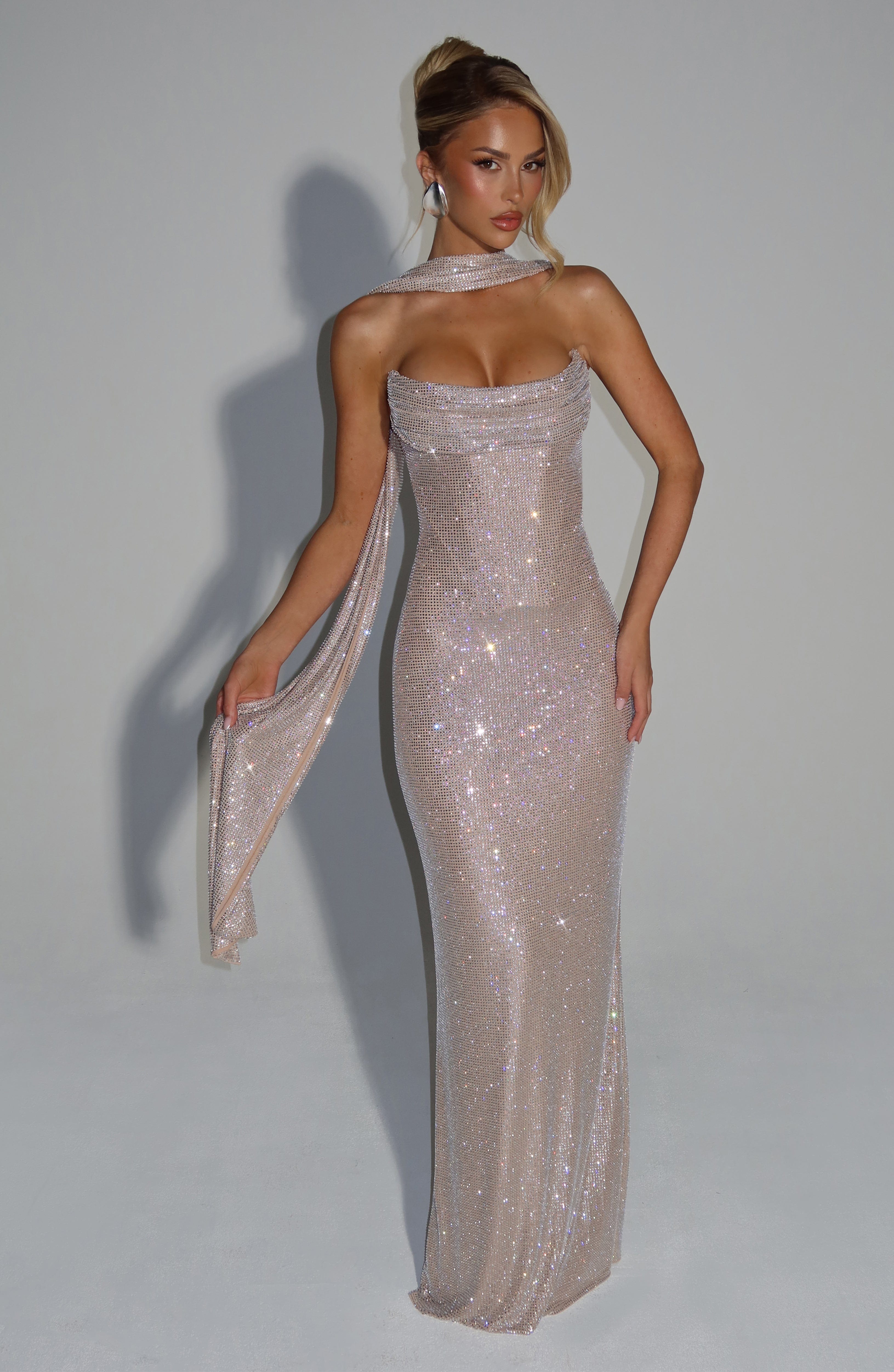 Angel Maxi Dress - Nude
