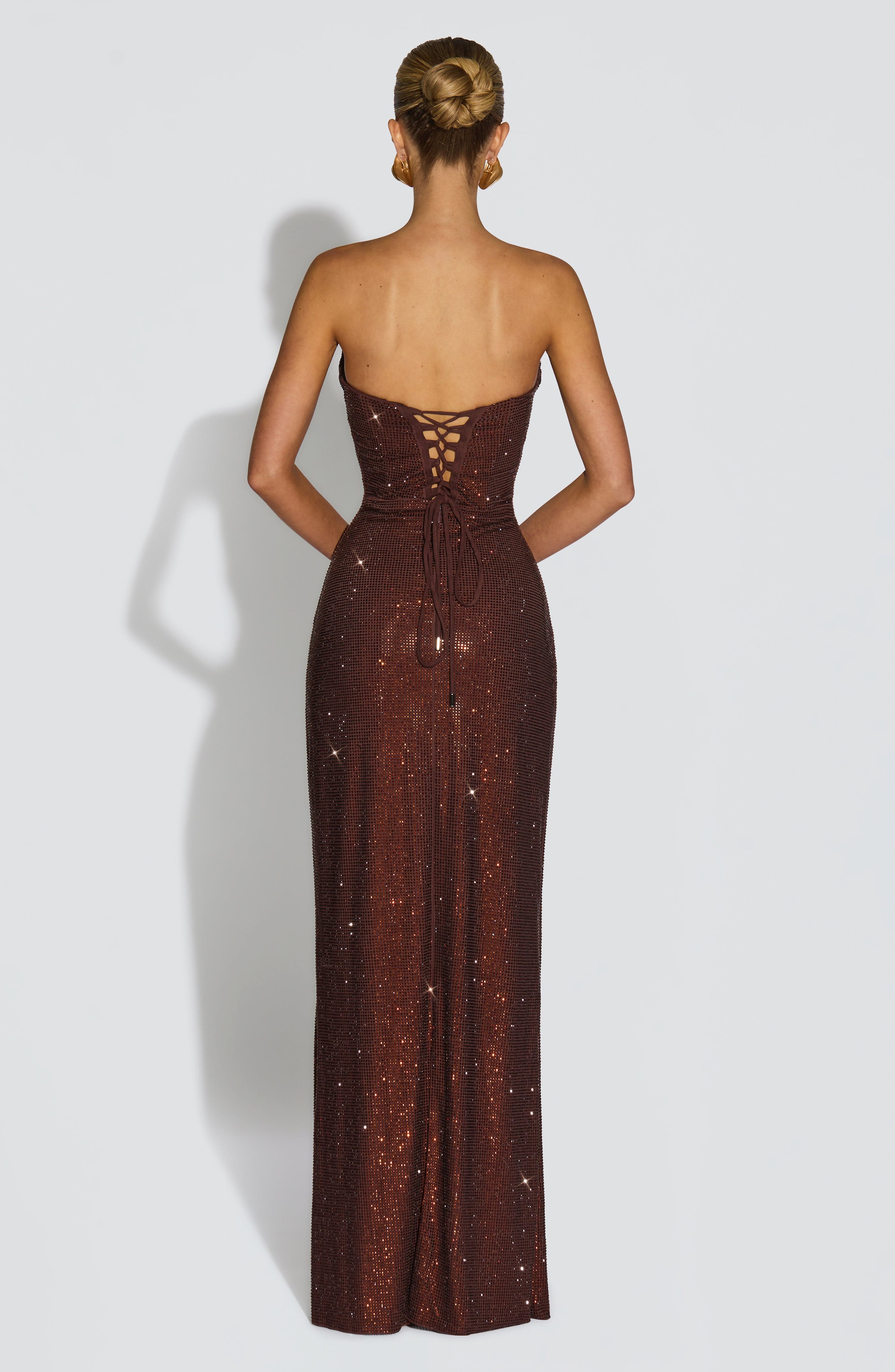 Angel Maxi Dress - Plum Brown
