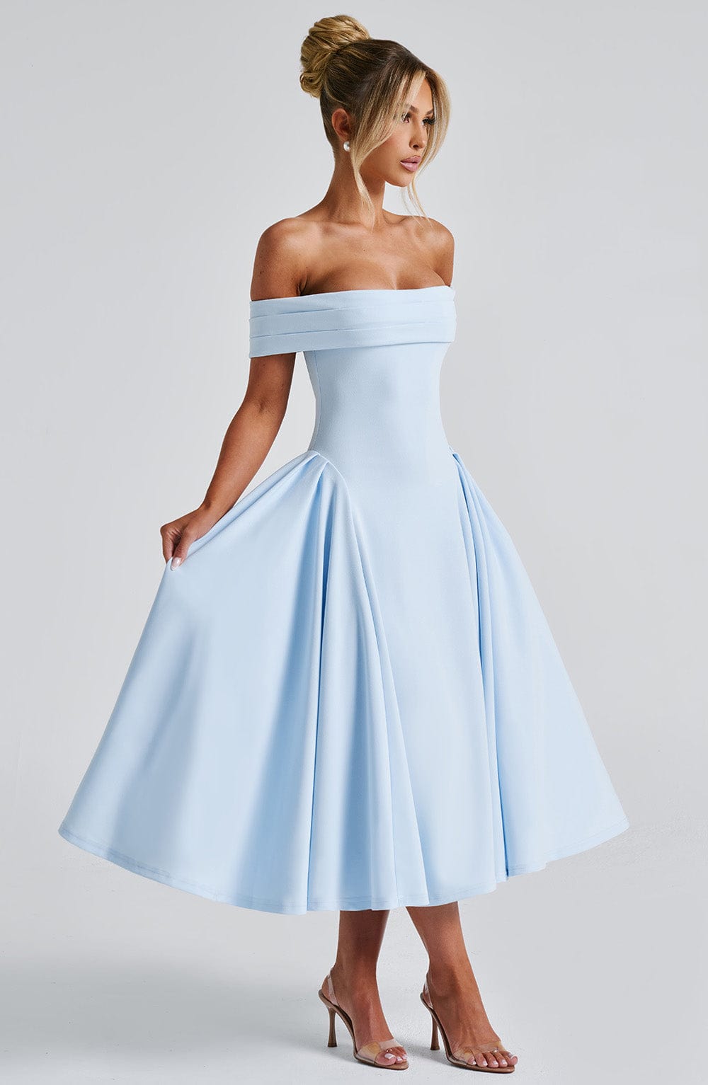 Lauren Midi Dress - Blue