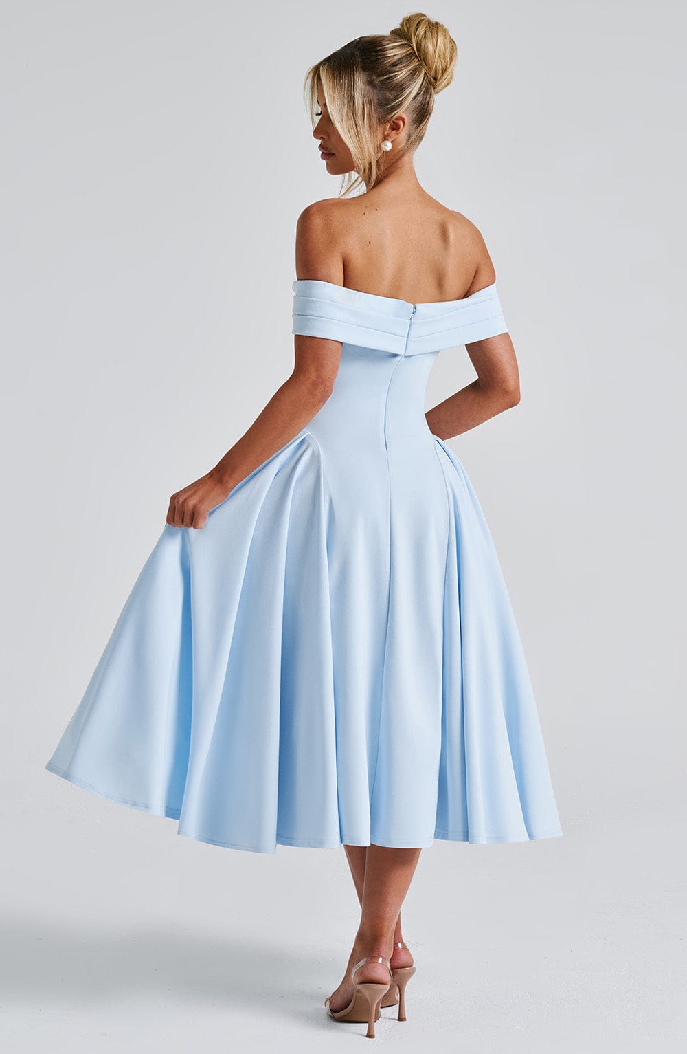 Lauren Midi Dress - Blue