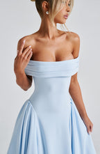 Lauren Midi Dress - Blue