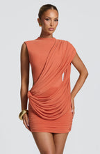 Lisa Mini Dress - Burnt Orange