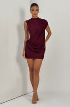 Lisa Mini Dress - Cherry Lacquer