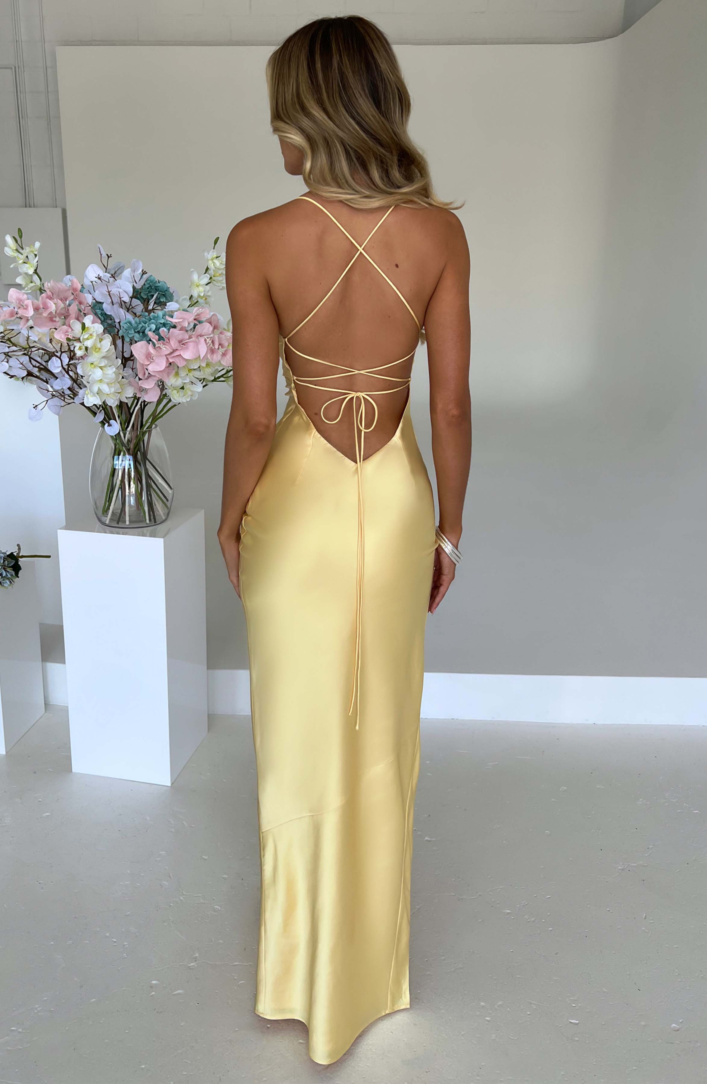 Adeline Maxi Dress - Lemon