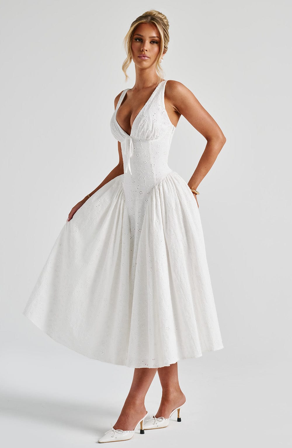 Gemma Midi Dress - Ivory