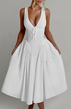 Gemma Midi Dress - Ivory
