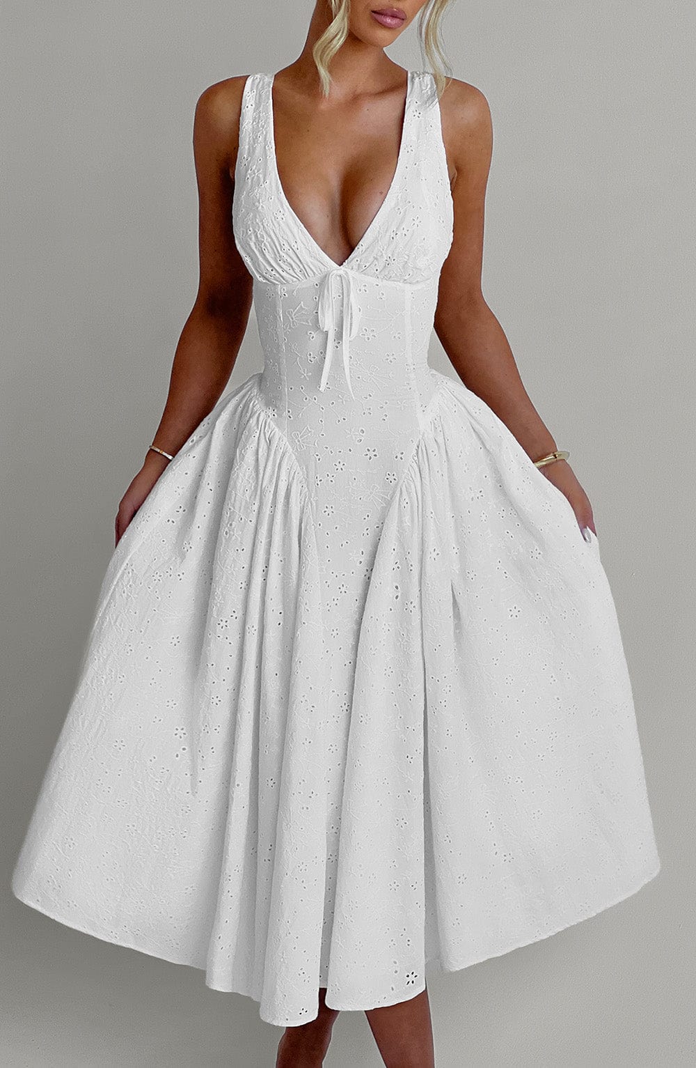 Gemma Midi Dress - Ivory