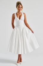 Gemma Midi Dress - Ivory