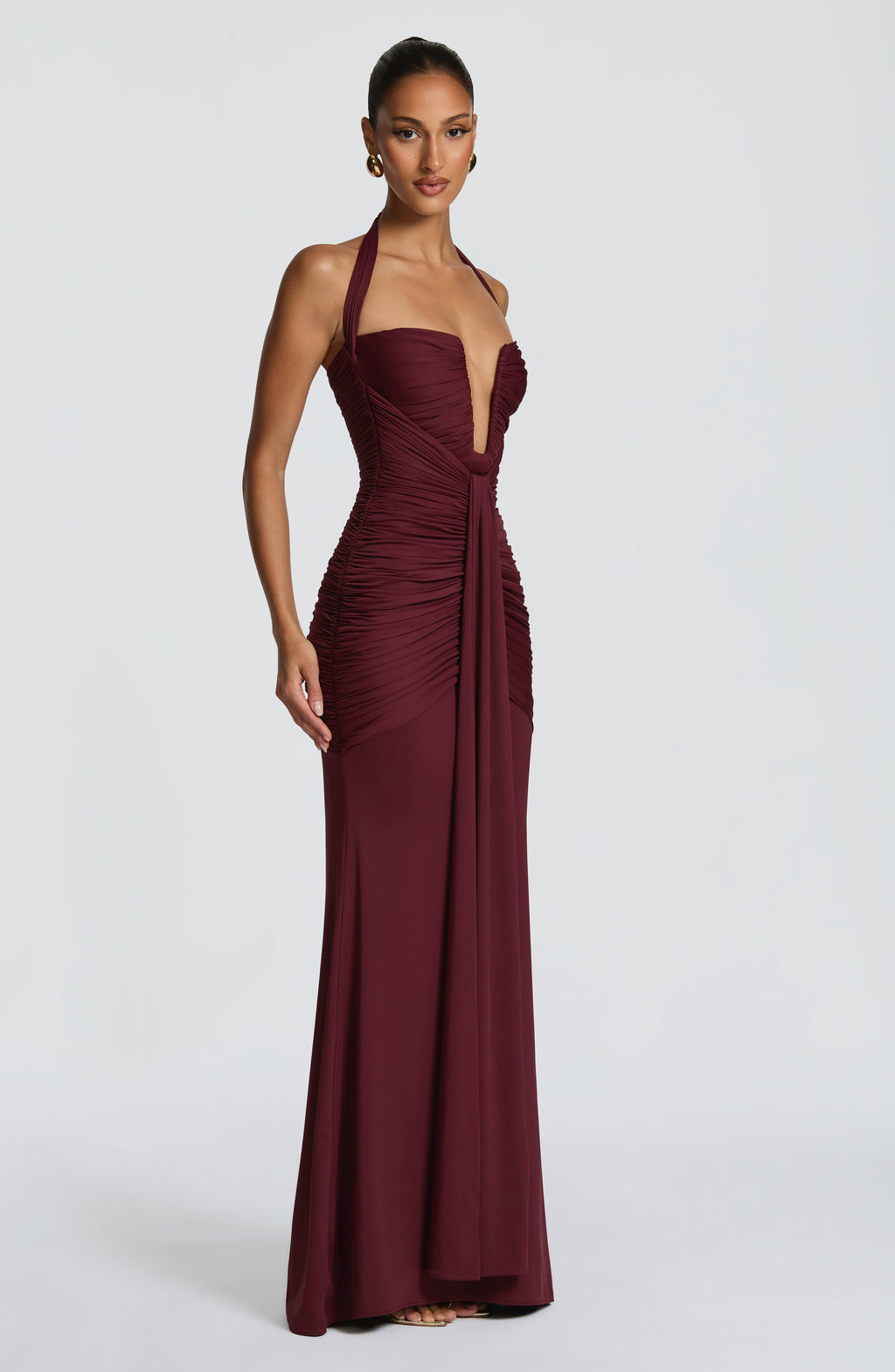 Valentina Maxi Dress - Cherry Lacquer