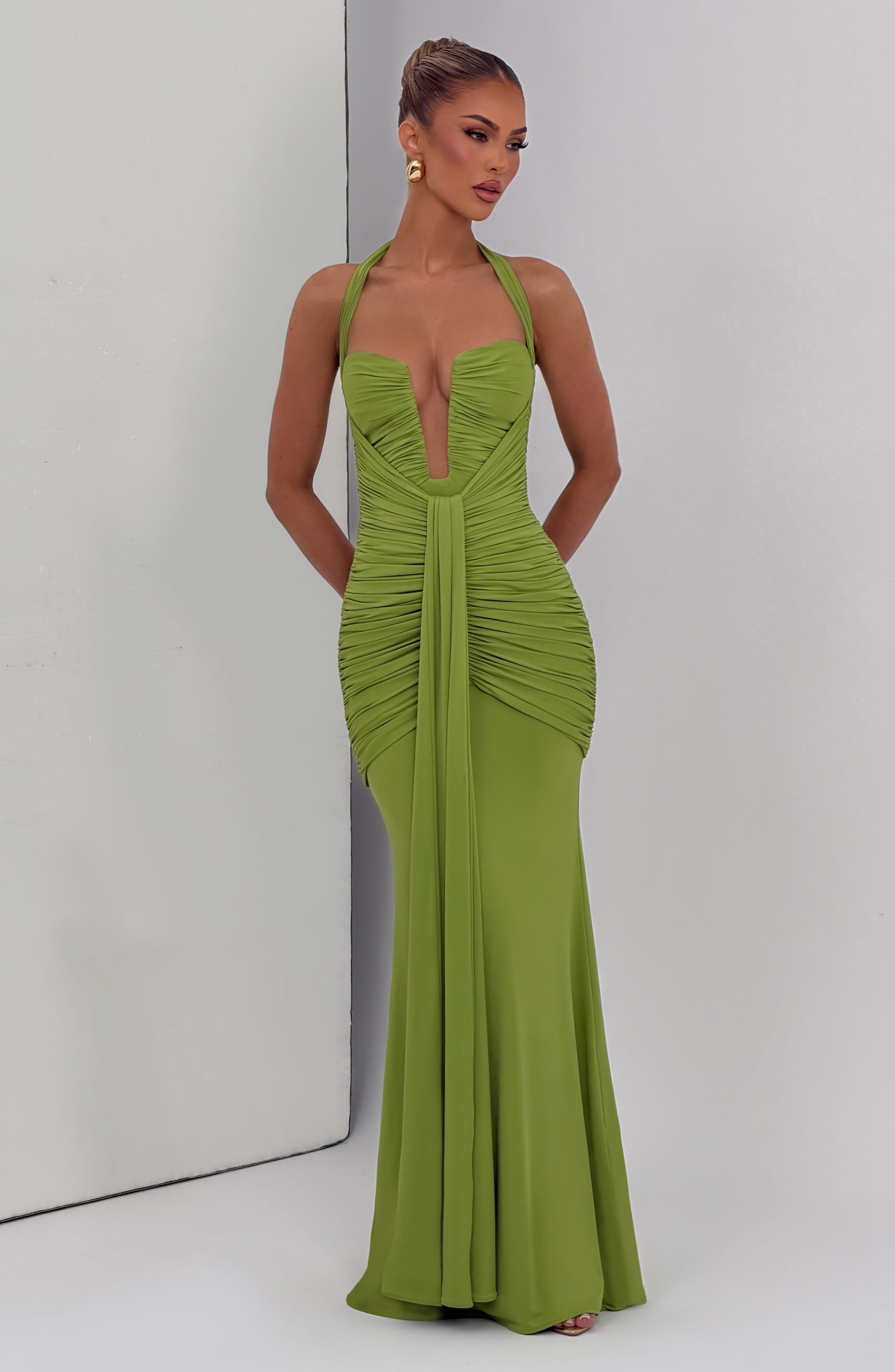 Valentina Maxi Dress - Olive