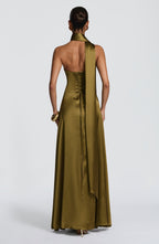 Magda Maxi Dress - Deep Olive