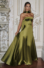 Magda Maxi Dress - Deep Olive