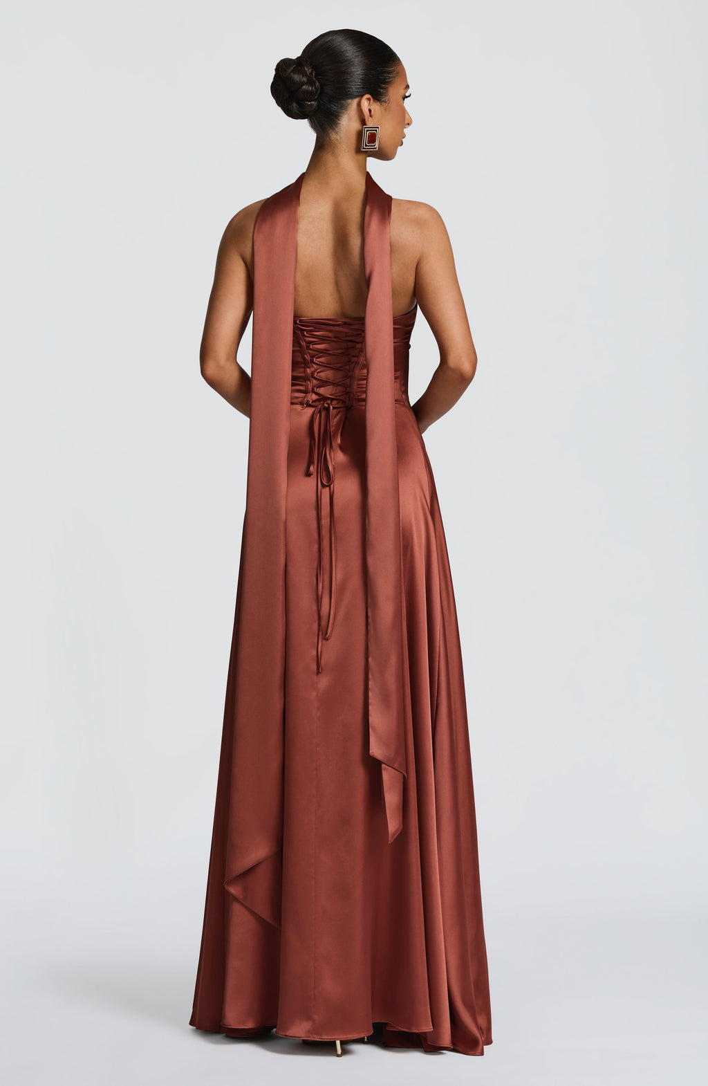 Magda Maxi Dress - Rust
