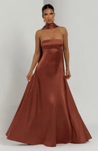 Magda Maxi Dress - Rust