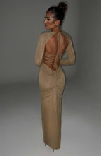 Eleonora Maxi Dress - Gold Sparkle