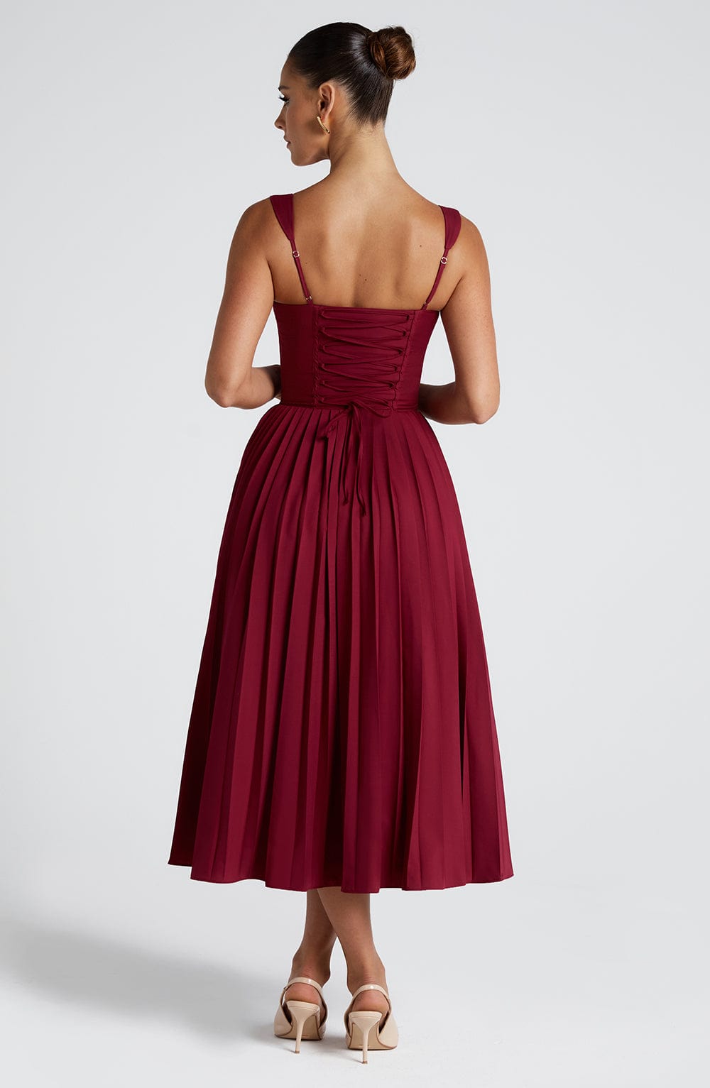 Amber Midi Dress - Berry