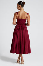 Amber Midi Dress - Berry