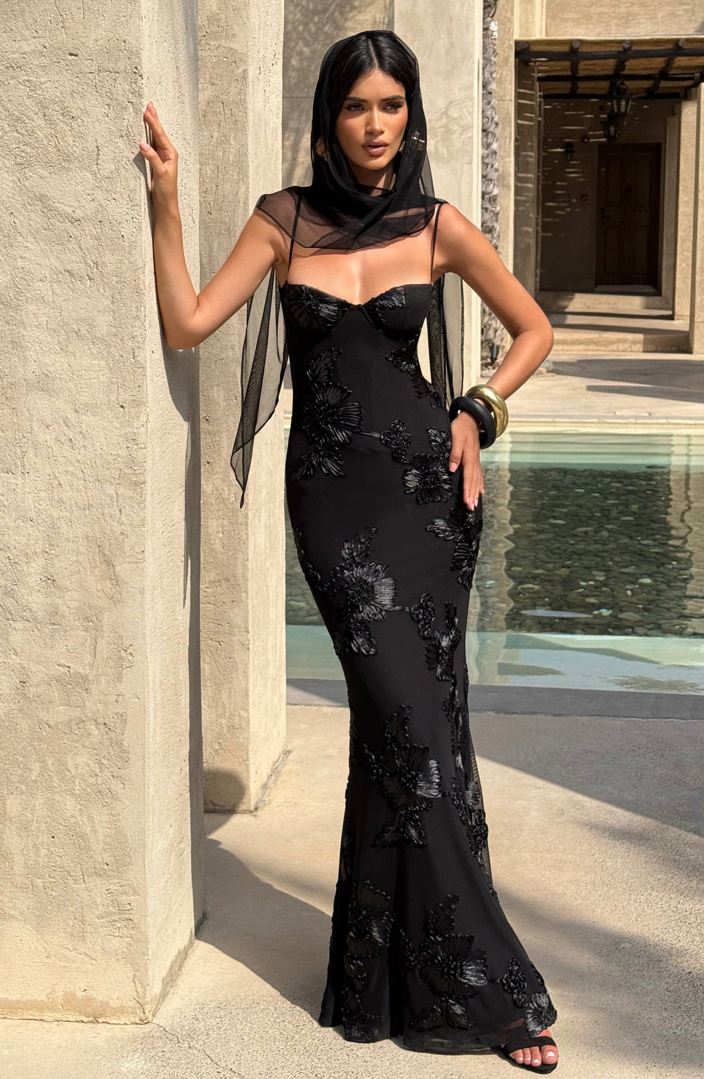 Maya Maxi Dress - Black