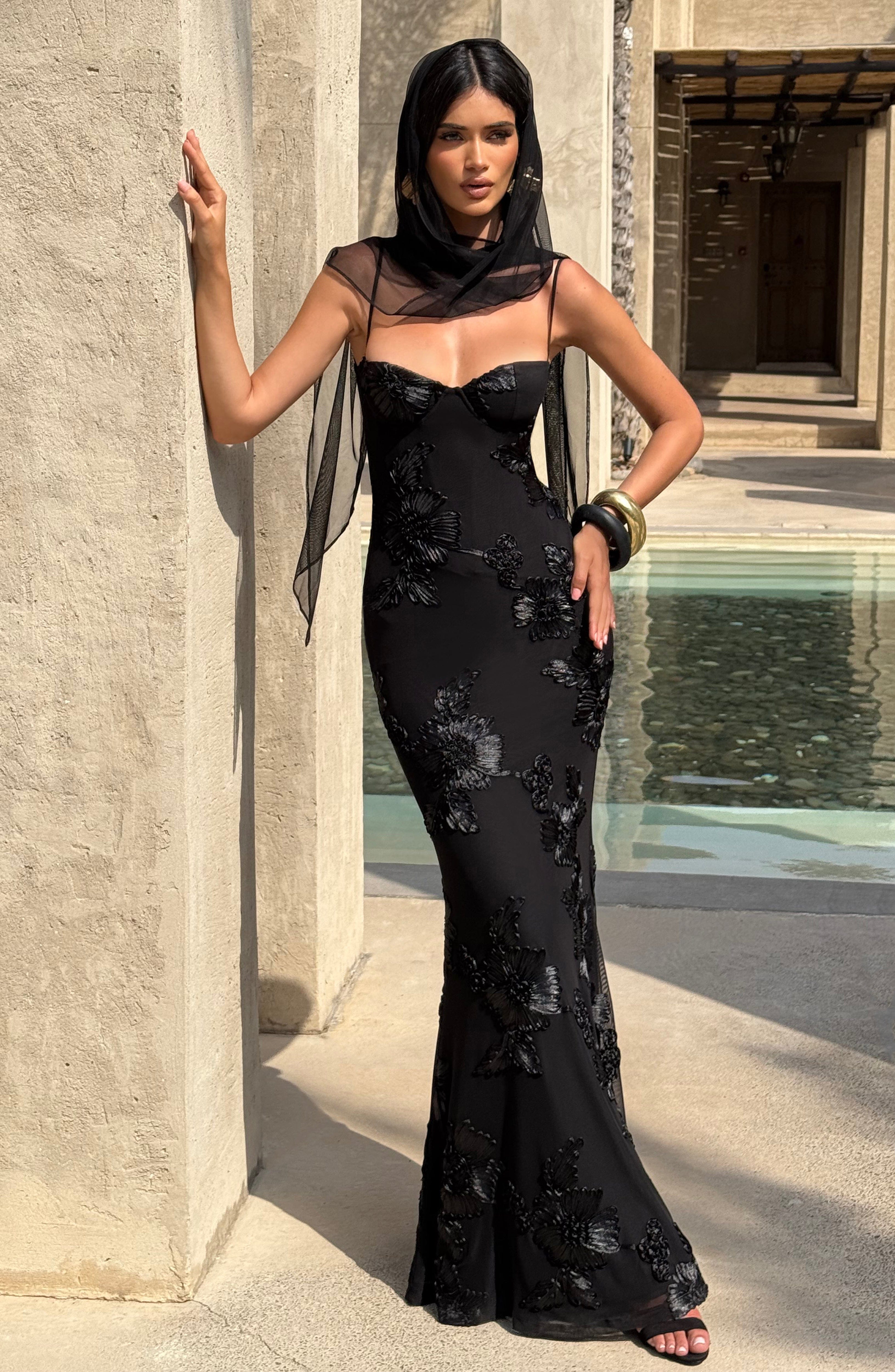 Maya Maxi Dress - Black