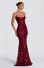 Maya Maxi Dress - Burgundy