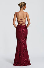 Maya Maxi Dress - Burgundy