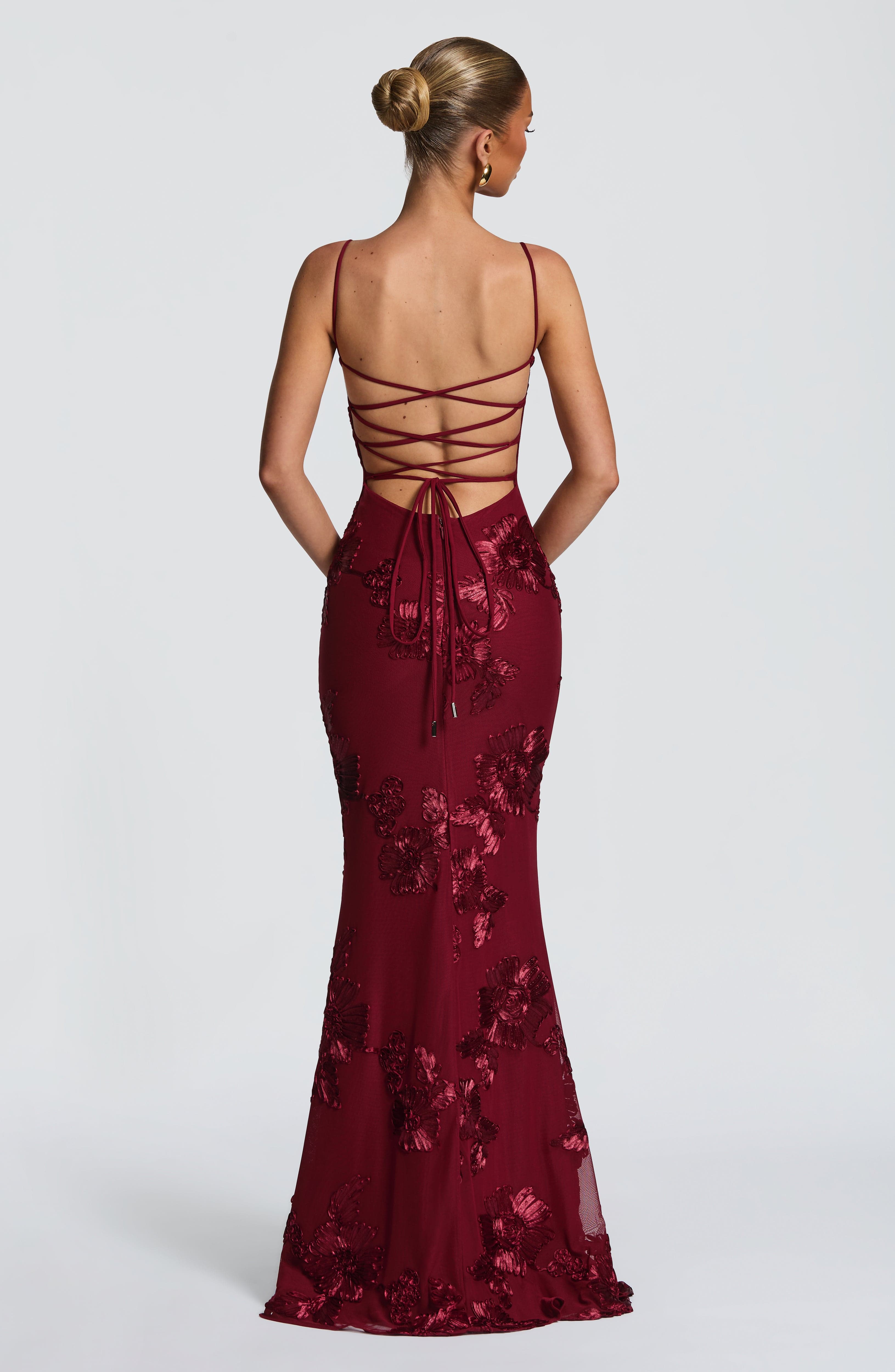 Maya Maxi Dress - Burgundy