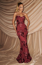 Maya Maxi Dress - Burgundy