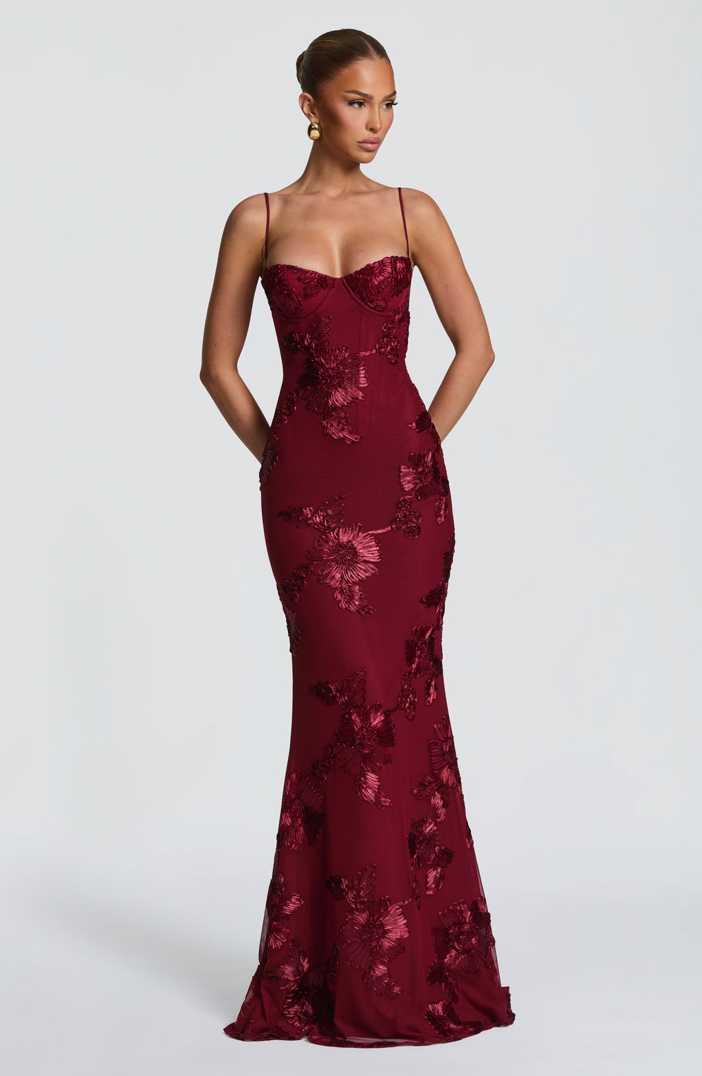 Maya Maxi Dress - Burgundy